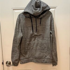 Men's Heather Gray Quarter Zip Hoodie